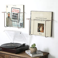 Metal Wall Mounted Vinyl LP Record Display Rack, Album Storage Holder, Set of 2 picture
