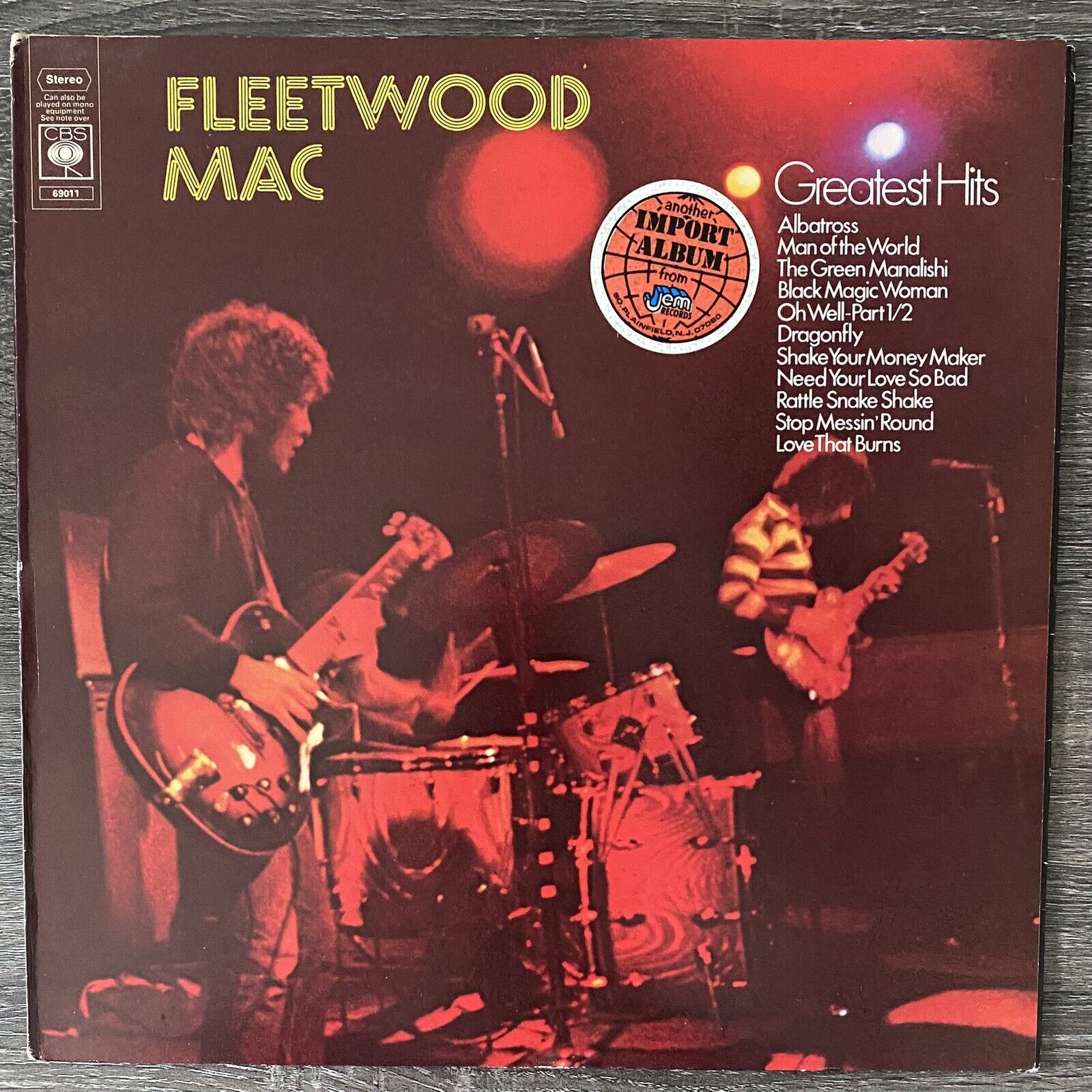 Fleetwood Mac~Greatest Hits (Import) Gatefold CBS 69011 LP