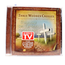 Vintage Three Wooden Crosses CD 17 Inspirational Songs Various Artists 2006 Y2K picture