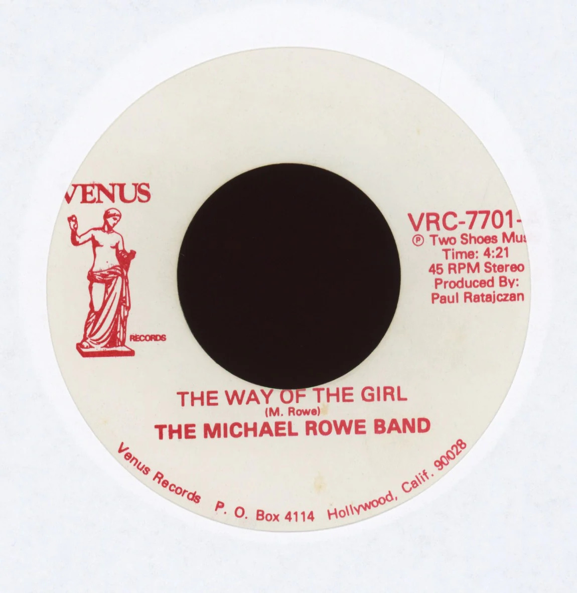 The Michael Rowe Band - The Way Of The Girl on Venus 70\'s Soul Funk 45