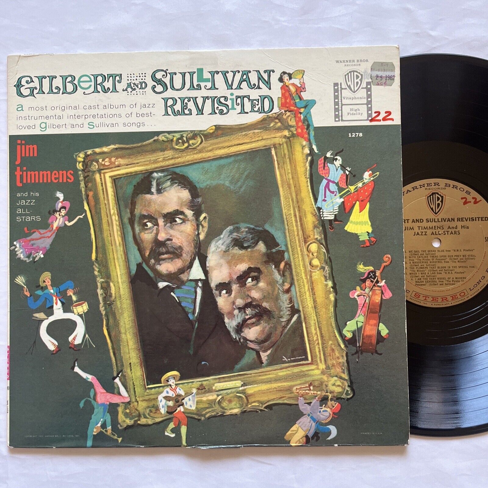 JIM TIMMENS and his JAZZ ALL-STARS - Gilbert and Sullivan Revisited 1959 LP RARE