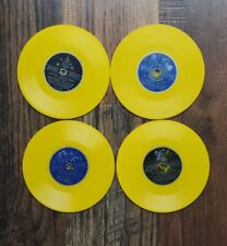 Lot of 4 Vintage Christmas Yellow Childrens Golden Records 78 RPM, Irving Berlin picture