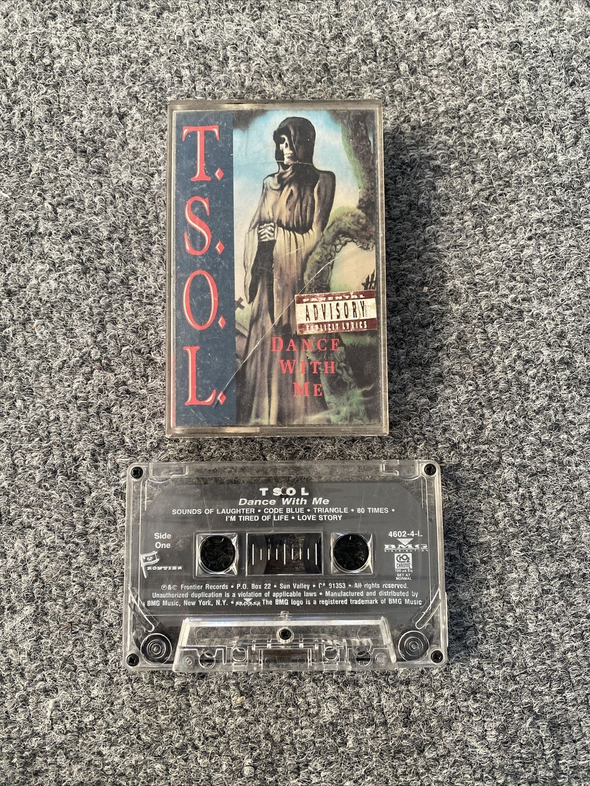 Vintage TSOL Cassette DANCE With Me Punk Frontier Records HTF 1989 Rare