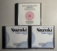 SUZUKI VIOLIN SCHOOL 3 CD Lot: Vol. 3 + 5 + Soprano Recorder 1 & 2 Cerone/Toyoda picture