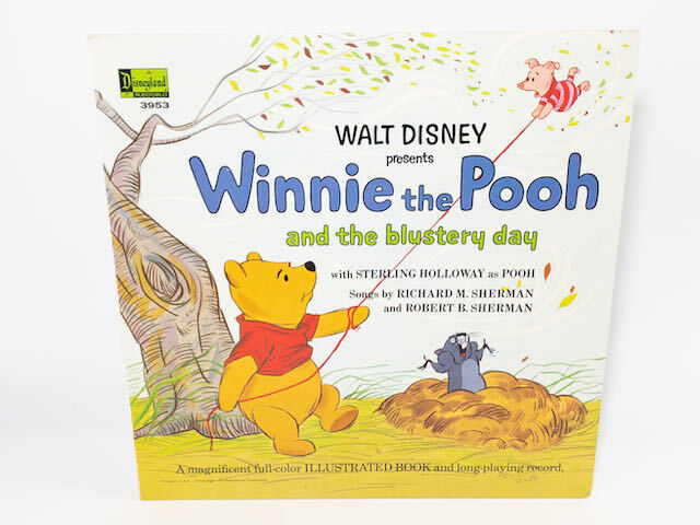 Walt Disney's Winnie The Pooh And The Blustery Day Vinyl Record & Book,1967, GR8