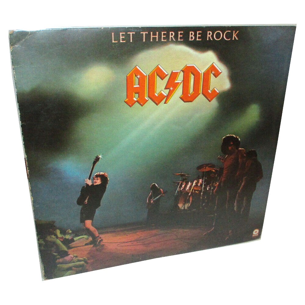 AC/DC Let There Be Rock LP 1977 Atco Records SD 36-151 Bon Scott Angus Young