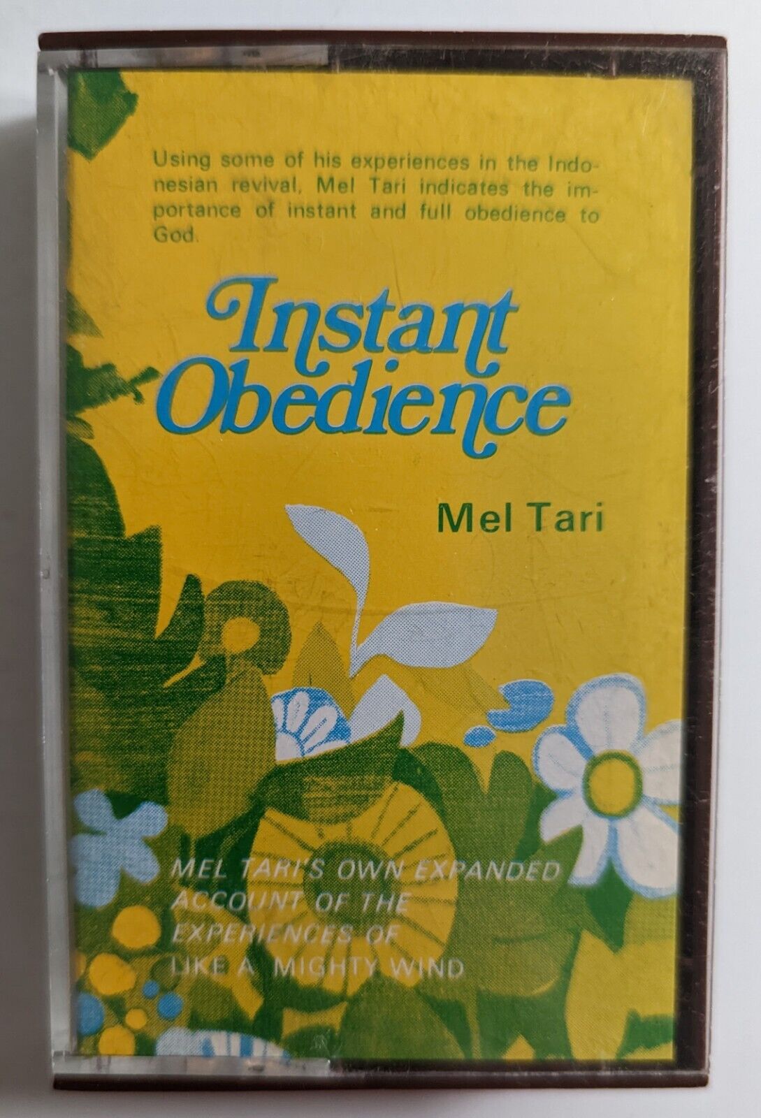 Vintage 1973 Instant Obedience by Mel Tari Religious Spiritual Cassette Tape