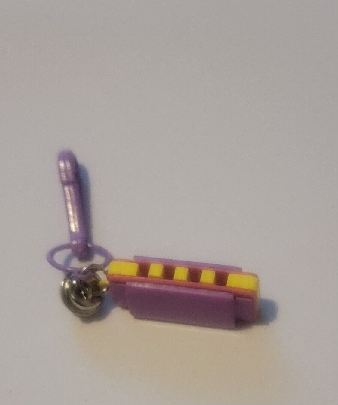 Vnt 80s Charm Necklace Charm Harmonica Pink,purple,yellow