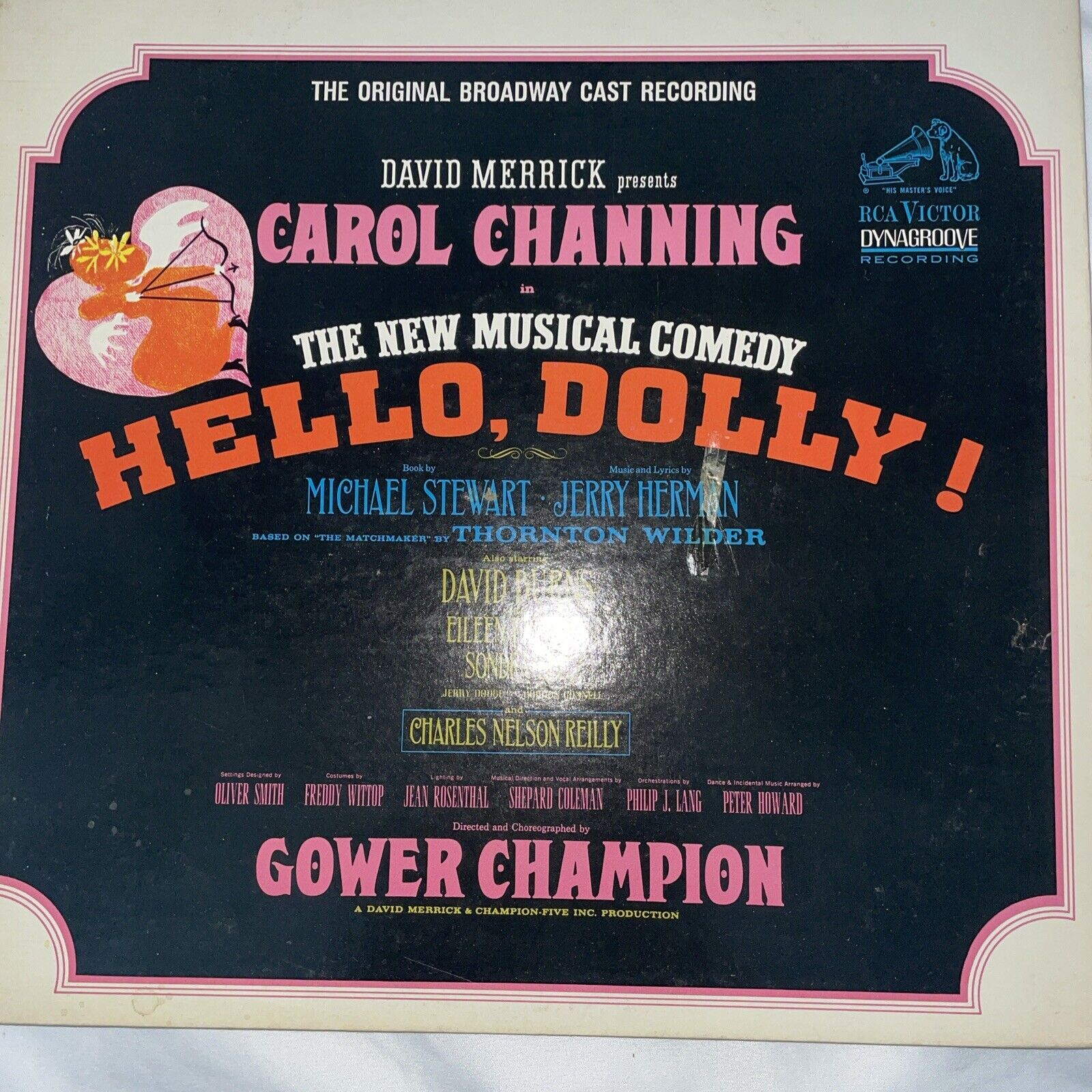 HELLO, DOLLY LSOD- 1087 LP VINYL RECORD - RCA VICTOR EXCELLENT Carol Channing