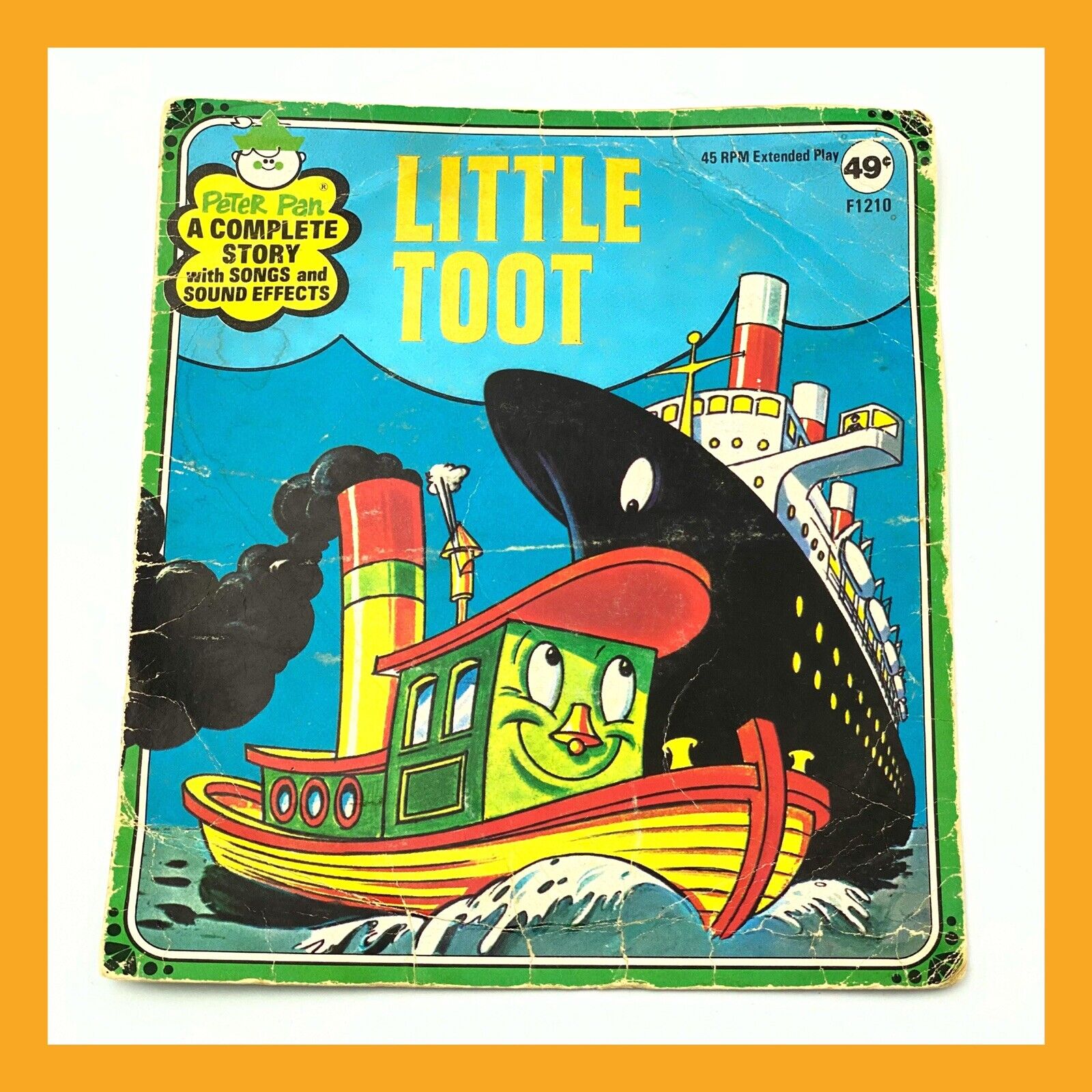 ❤️Vintage Children Records Little Toot Peter Pan Records Sunshine Series❤️