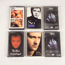 Genesis Peter Gabriel Phil Collins Cassette Tape Lot of 6 Seconds Out So picture