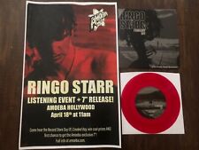 Ringo Starr LTD Amoeba 7’  RED Vinyl Only 500 February Sky. Beatles And Poster picture