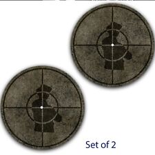 Set of 2 Public Enemy Scratched Sniper Scope Slipmat 12