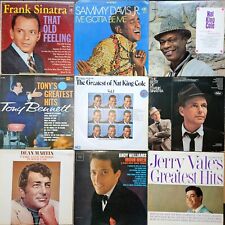 Vintage 10 LP Lot #229: Classic Crooners VG Or Better Vinyl Frank Dean Nat Sammy picture