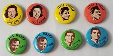 Vintage Mercury Records Pinback Buttons Joy Layne Nick Noble 1950s LOT of 8 picture