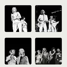 Abba 4 Coaster Set Waterloo 50 Years Of Eurovision  Unofficial Collector Item  picture