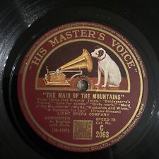 Vintage 78 Record Light Opera Company Harold Fraser-Simson Maid Of The Mountains picture