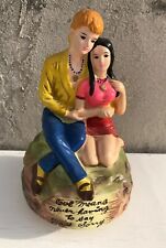 Vintage Hippies Music Box Price Import Couple Love Story RARE Japan Love means picture