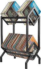 Vinyl Record Storage Rack, Record Holder 160-200 LP Storage Shelf Display picture