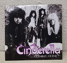 Vtg CINDERELLA Coming Home / Take Me Back 45 w/Sleeve Rock And Roll Music 1988 picture