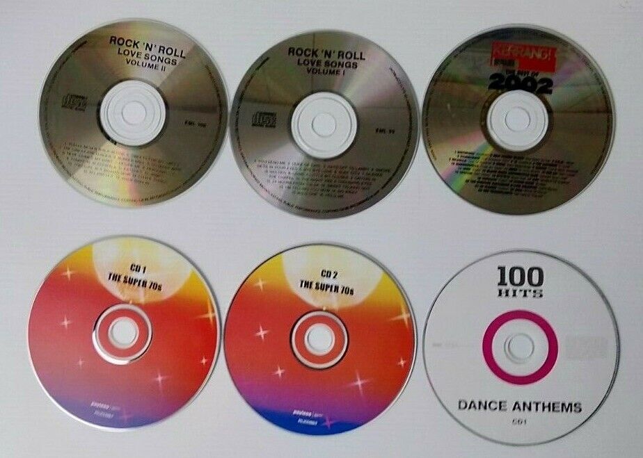 Mixed Lot 6 CD\'s Discs Only  Mixed Artists