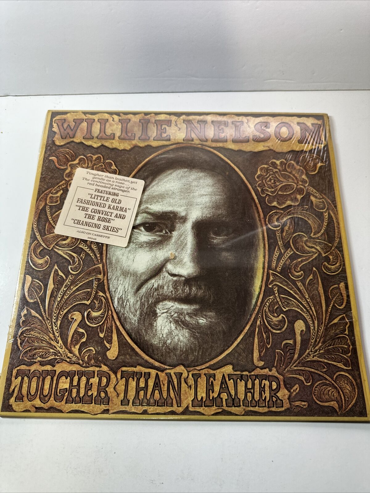 Willie Nelson Tougher than Leather Record Album Vinyl LP - QC 38248 Shrink