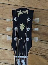 2 Gibson Guitar Headstock Logos &  2 Crown, Die-Cut Gold Vinyl Decal, ES-175 ,SG picture