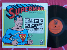 SUPERMAN Original Radio Broadcasts LP Nostalgia Lane 1977 picture