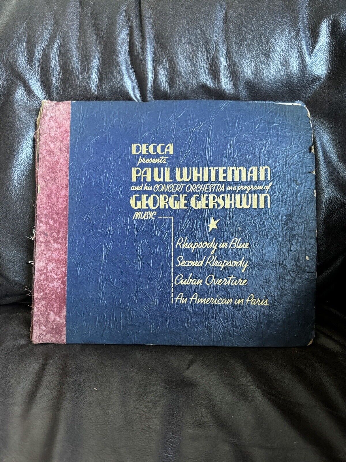 3 RECORD ALBUM PAUL WHITEMAN DECCA 78RPM RECORD RHAPSODY GEORGE GERSHWIN