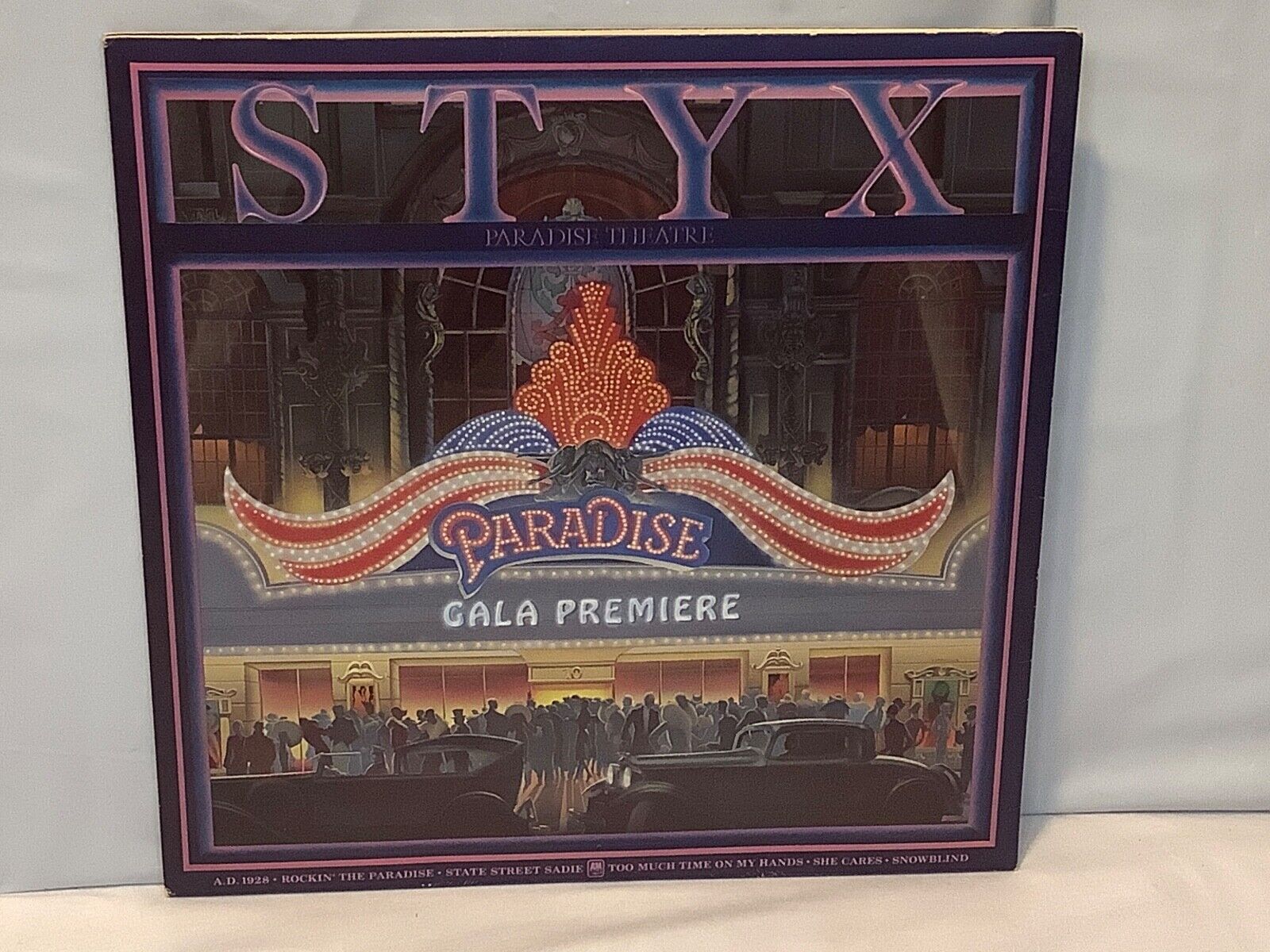 ORIGINAL Styx-Paradise Theatre A&M SP-3719 ETCHED LP MUST SEE EXCELLENT
