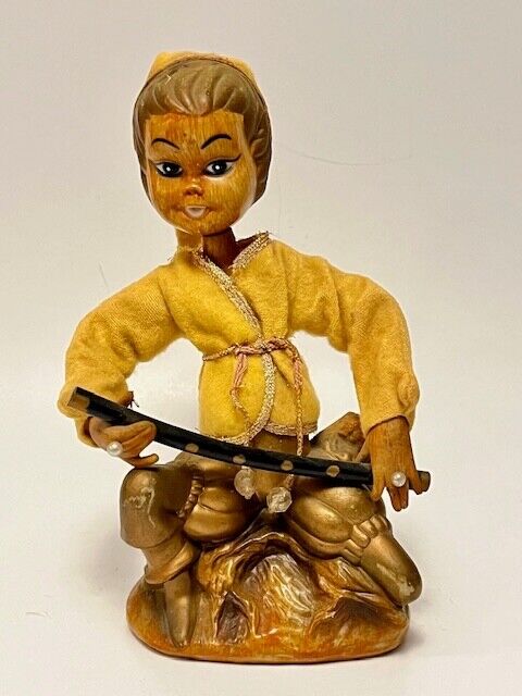 Vintage TILSO 1960s  Elf Pixie Playing Instruments Musicians Flute Hong Kong