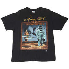 1996 Vintage I Mother Earth One Astronaut T-Shirt Black Hanes XL picture