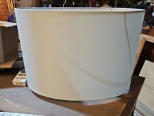 XL Contemporary Modern Oval Drum Lamp Shade Pale Sage Green  18x11.5