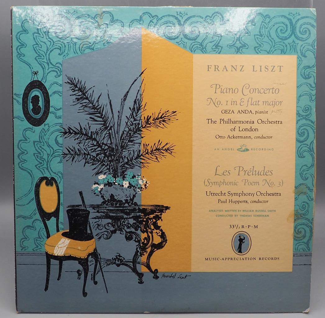 Vintage Franz Liszt Piano Concerto No. 1 Los Preludes Album Vinyl LP