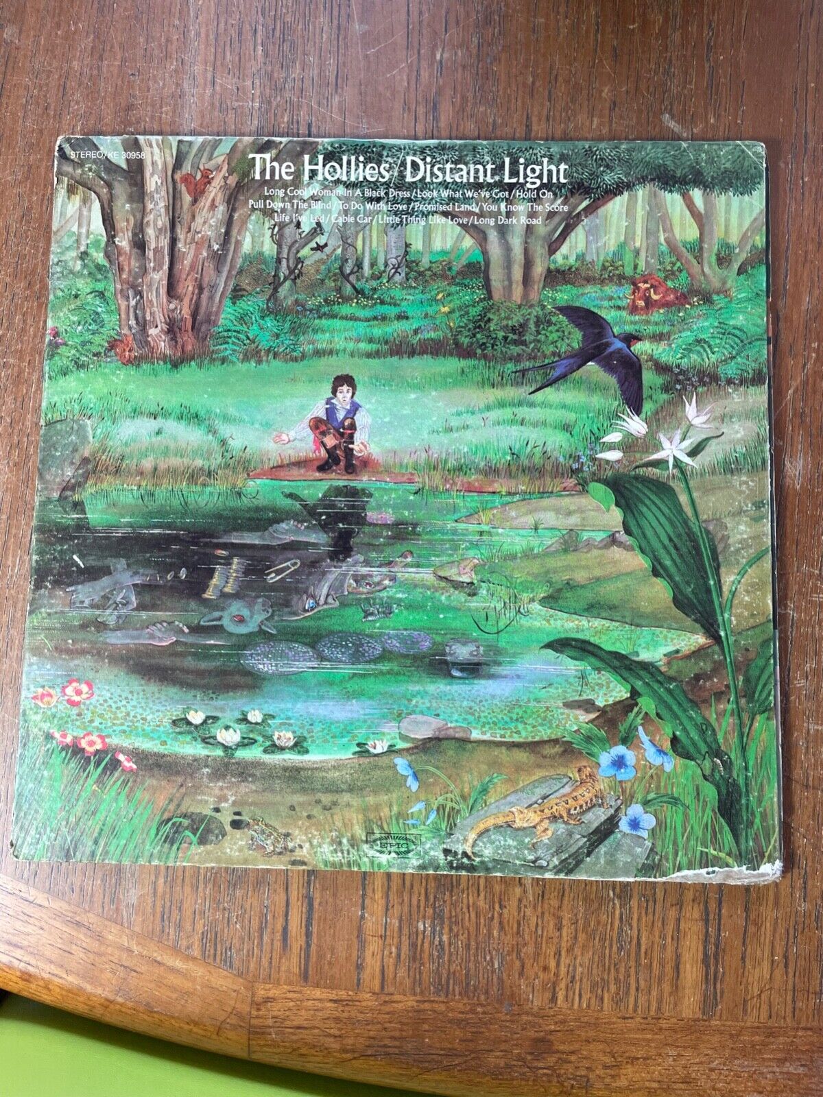 The Hollies Distant Light LP Vinyl 1972 KE30958 Long Cook Woman VG