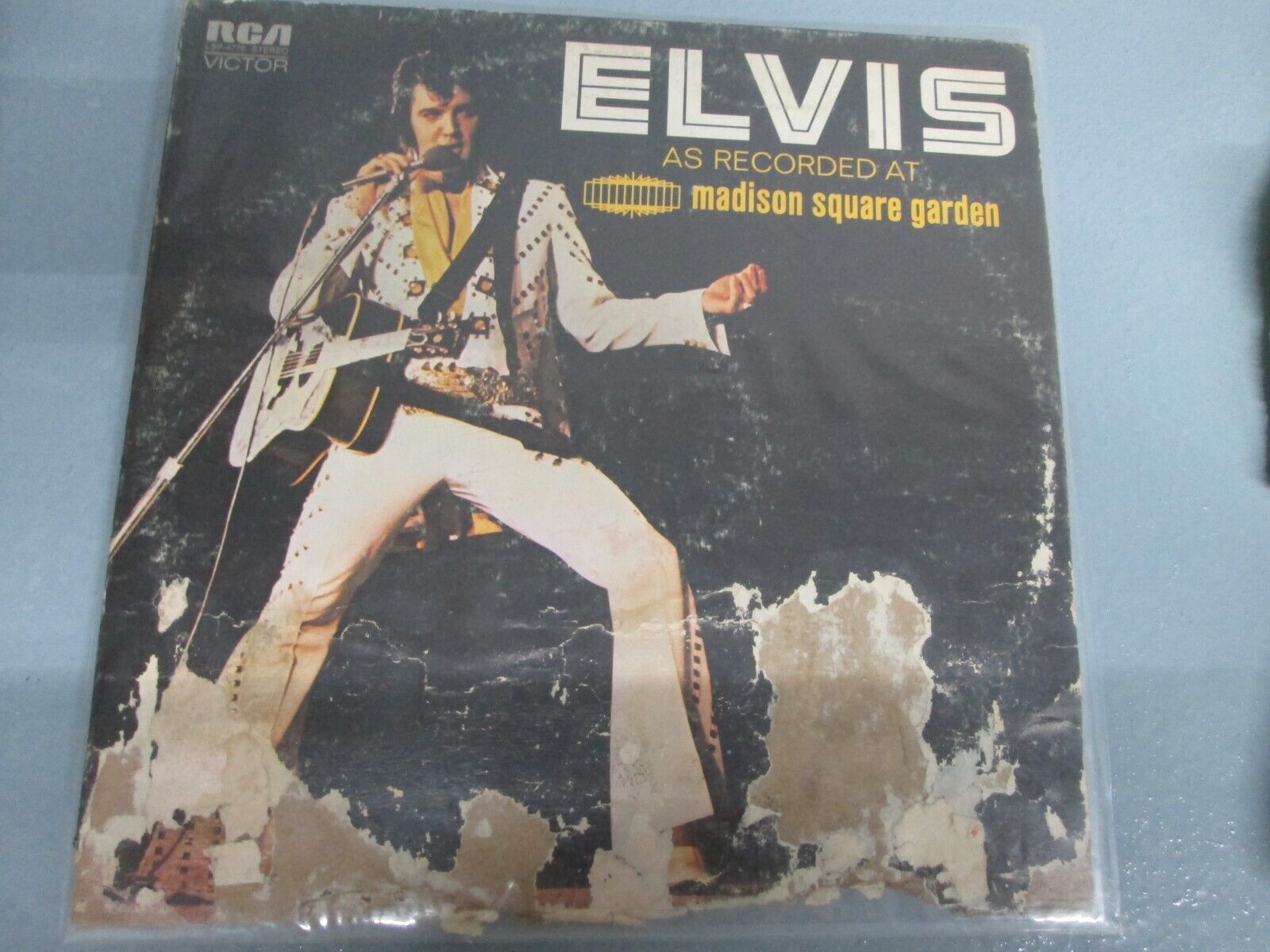 ELVIS PRESLEY As Recorded At Madison Square Garden RCA Vic  LSP-4776 'UGLY' lp 