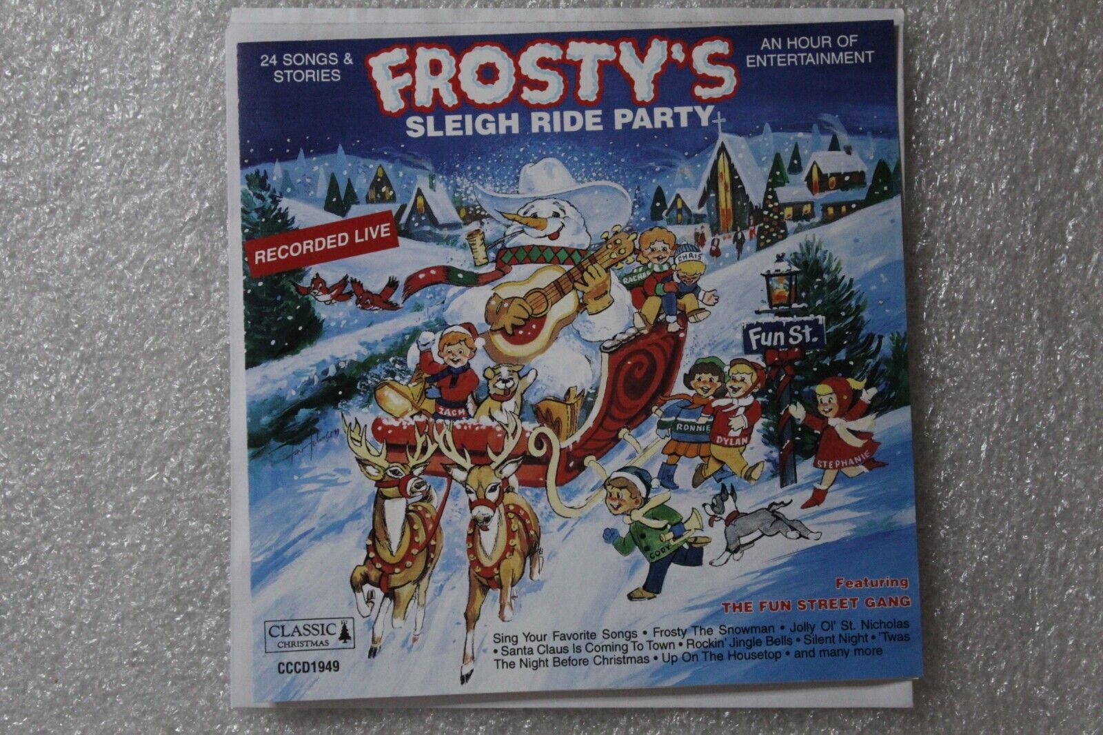 Frosty\'s Sleigh Ride Party,  Frosty the Snowman,  CD, 1996