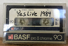 Vtg BASF Pro II Chrome 90 Yes LIVE 1984 Bootleg Audio Music Cassette Tape picture
