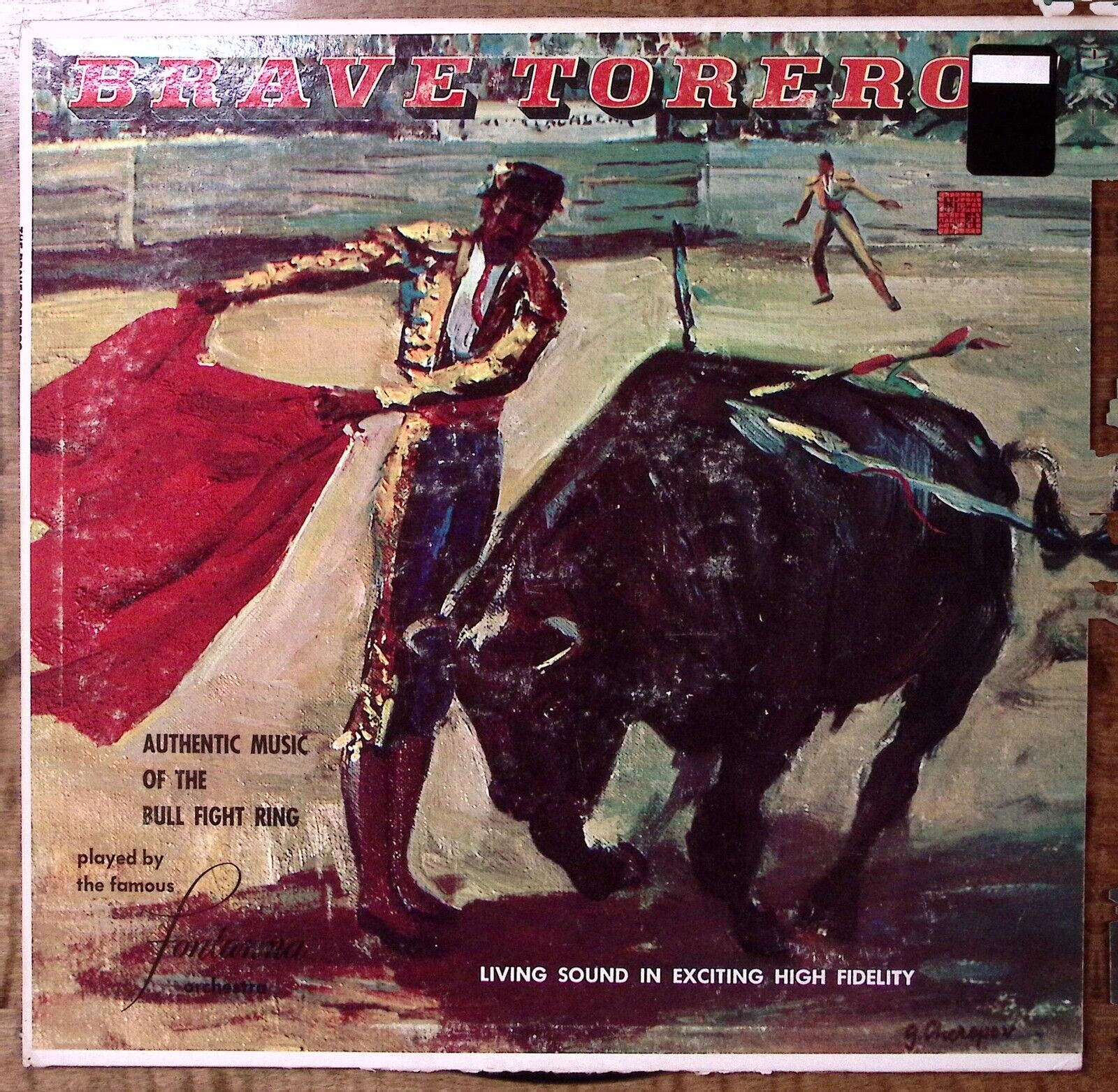 FONTANNA AND HIS ORCHESTRA  THE BRAVE TOREROS MASTERSEAL RECORDS VINYL LP 191-23