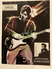 John Mayer Ernie Ball Guitar Strings Print Ad 2010 Battle Studies  Orig VTG 10-1 picture