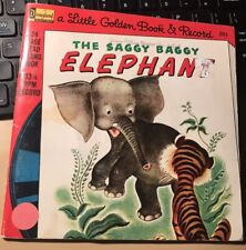 The Saggy Baggy Elephant A Little Golden Book & Record 33 by Disneyland, 1975 picture
