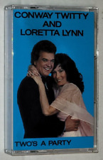 VINTAGE Conway Twitty & Loretta Lynn~Two's a Party MCAC-20263 Cassette 1985 MCA picture