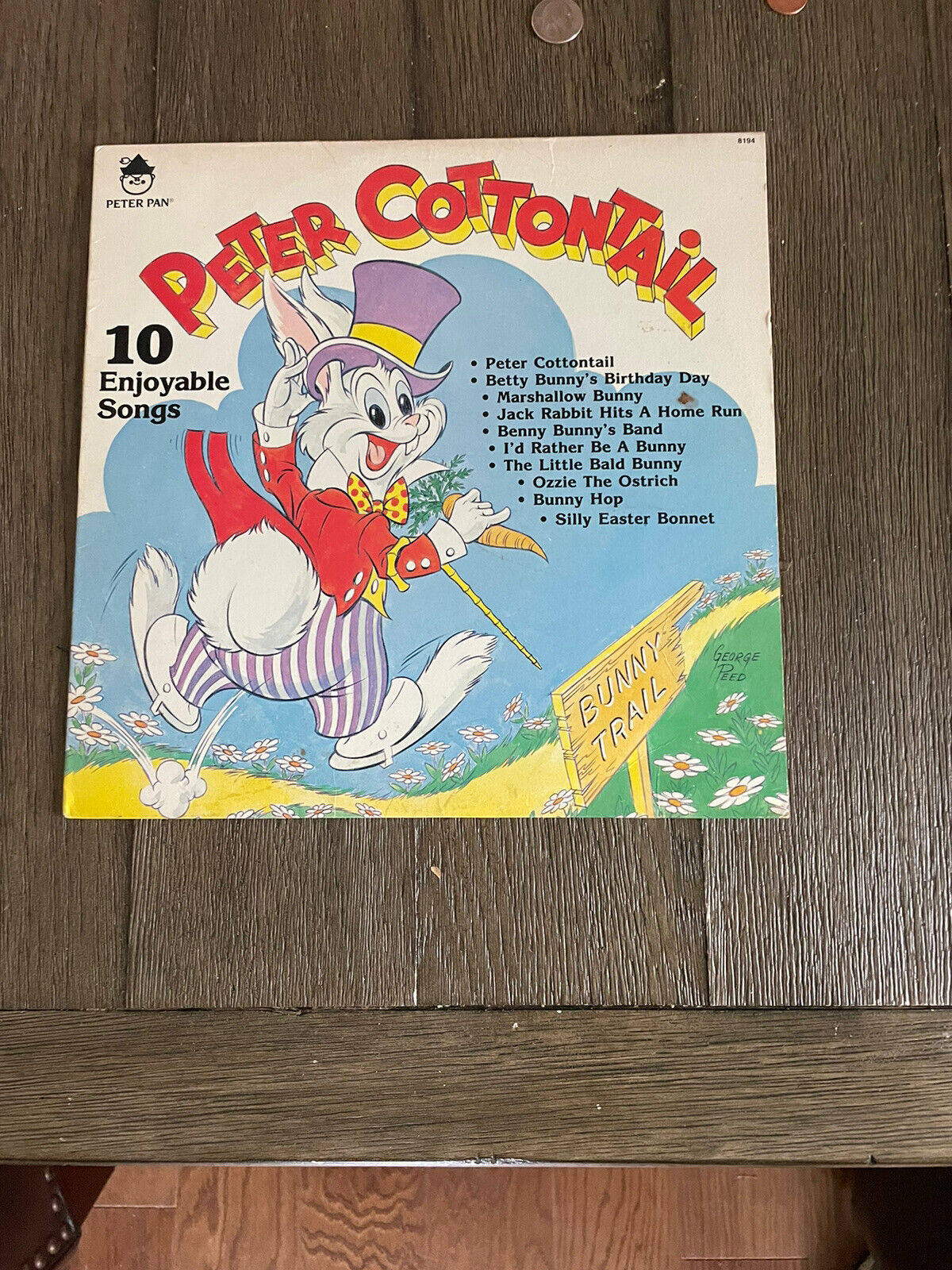 Peter Cottontail  Vintage LP Vinyl Record/Album  Peter Pan  Easter 