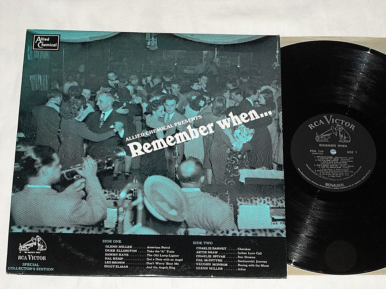 REMEMBER WHEN (1967) Mono RCA VICTOR LP for Allied Chemical 