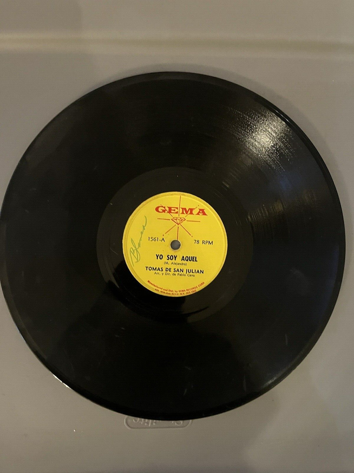 Tomas De San Julian Vinyl Record LP78  No Pienses En Mi Latin Spanish Vintage