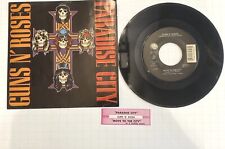 Guns N’ Roses, Paradise City, 1987, 7” w/Picture Sleeve - NEAR MINT MINUS picture