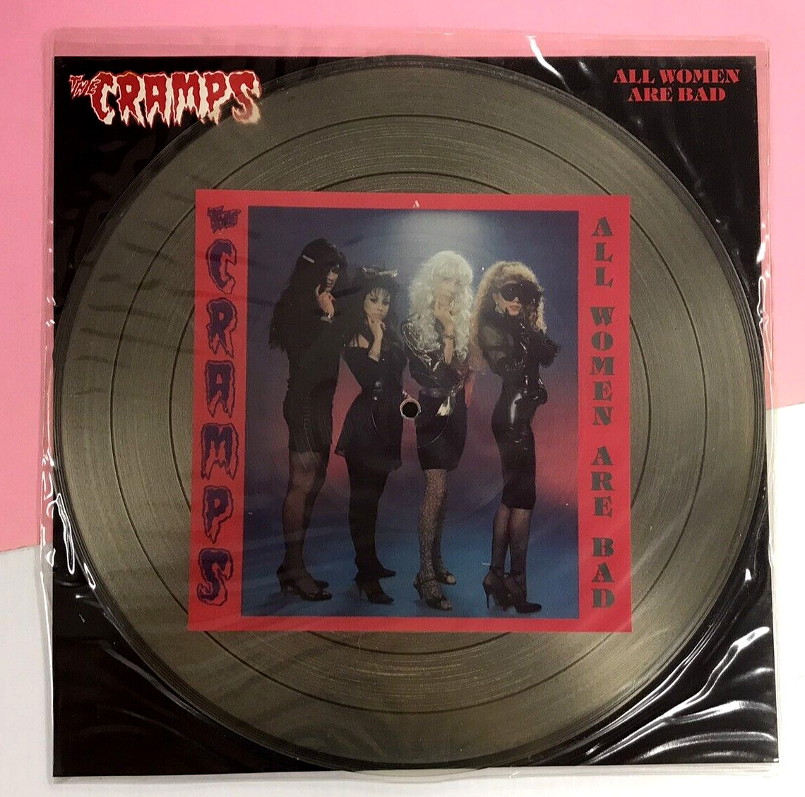 The CRAMPS All Women Are Bad 1990 LTD ED UK PICTURE DISC *Never Played* ML 115