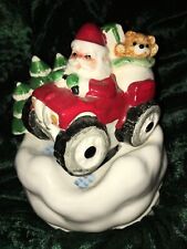 Vintage Rare Otagiri Santa Is Coming To Town Driving Car Music Box picture