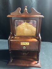 Vintage ELEMICA Pipe Organ Style Jewelry/Accessory Case Music Box Plays Tunes picture