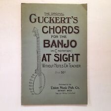 1919 The Original Guckerts Chords For The Banjo   C Notation   Very Good picture